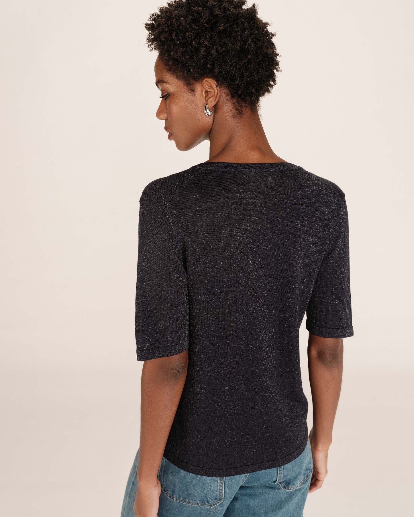 Taylor V Neck Top - Marine