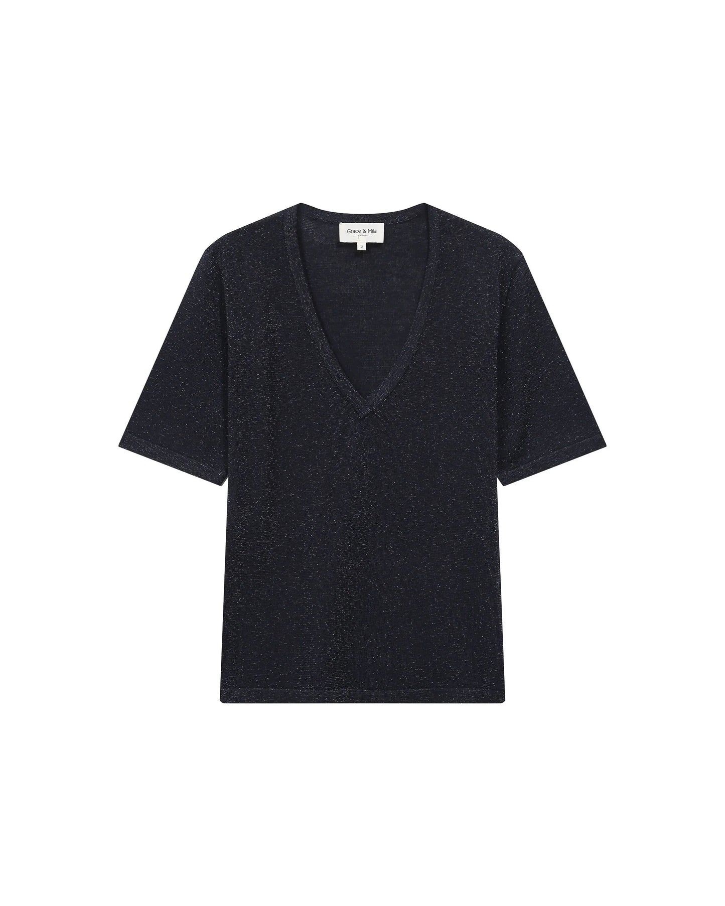 Taylor V Neck Top - Marine