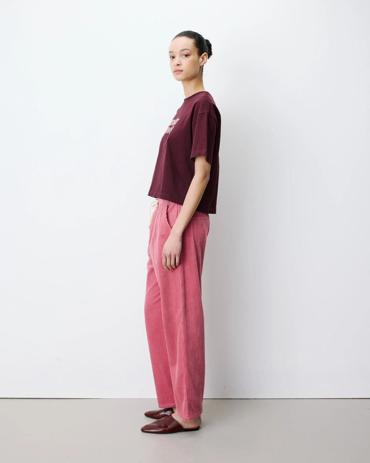 Liberty Chunky Cord Trousers - Blush