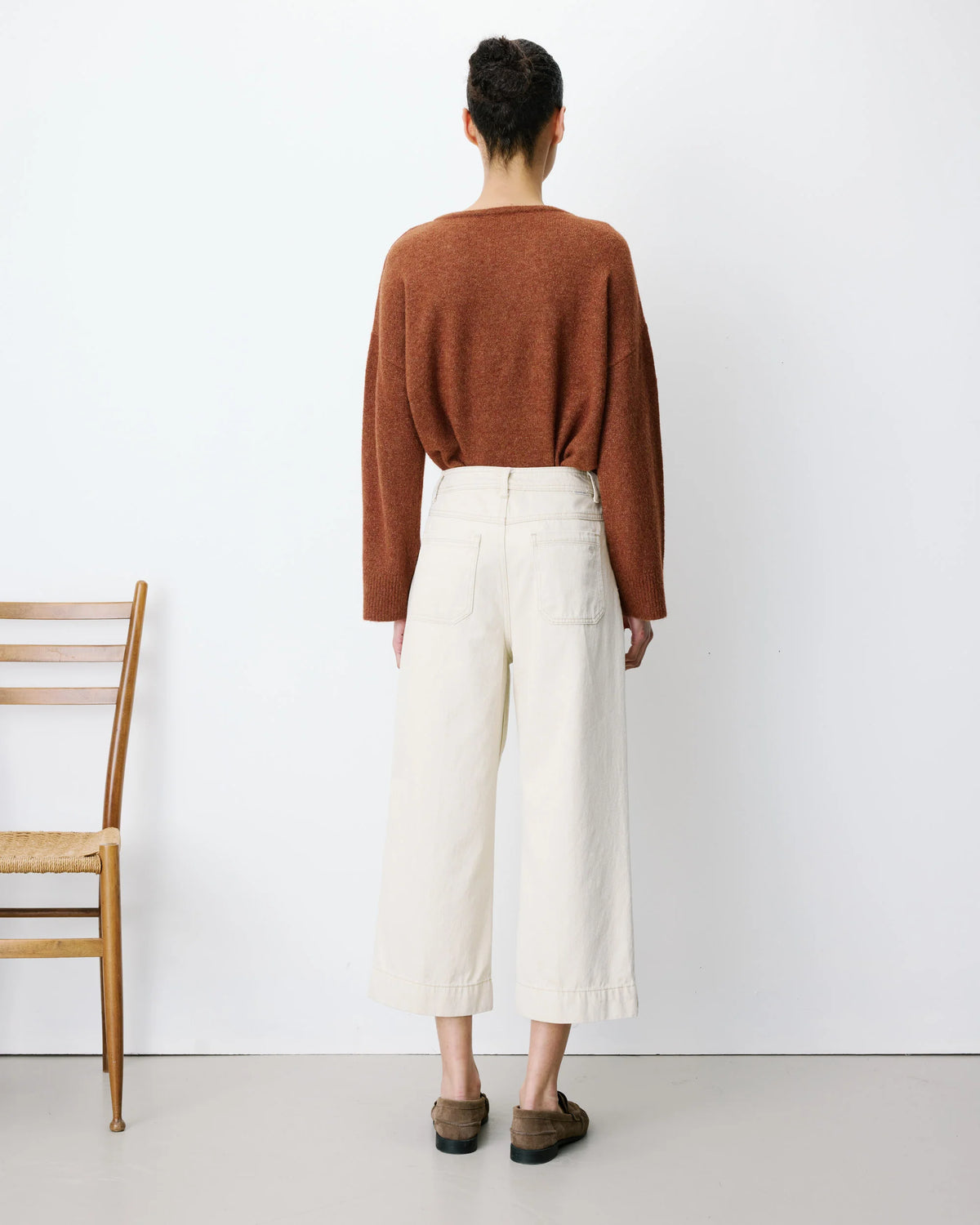 Johan High Rise Cropped Length Jeans - Sable