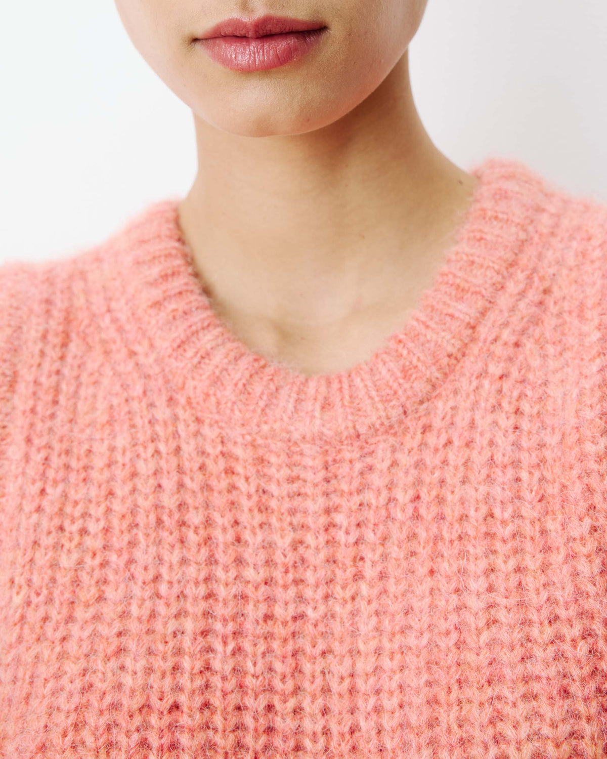 Argan Side Tie Sleeveless Jumper - Peche