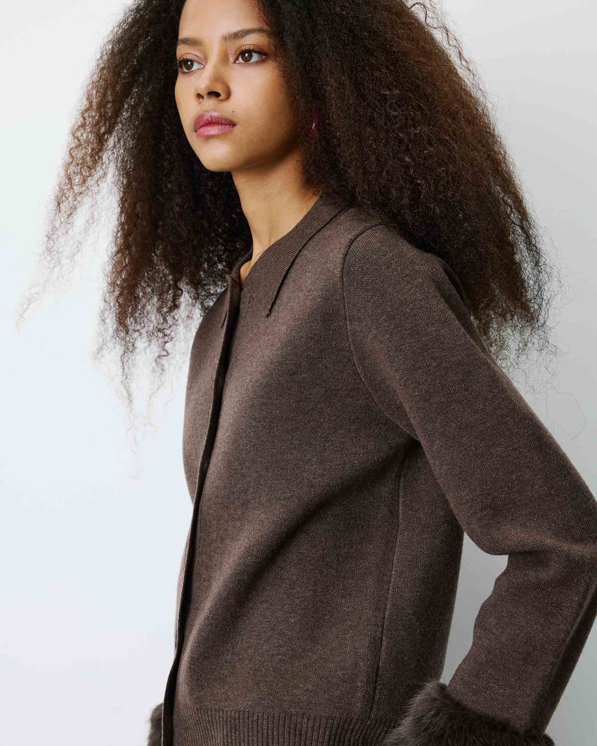 Bambino Cardigan - Chocolate