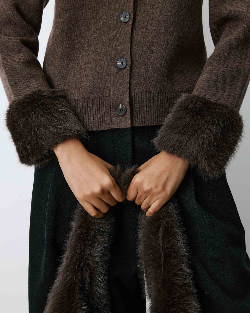 Bambino Cardigan - Chocolate