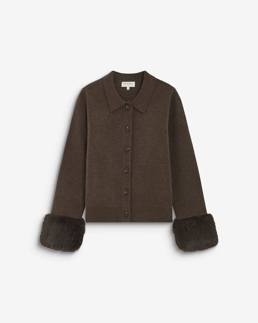 Bambino Cardigan - Chocolate