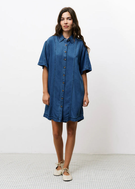 Eucalyptus Denim Dress - Blue Jean