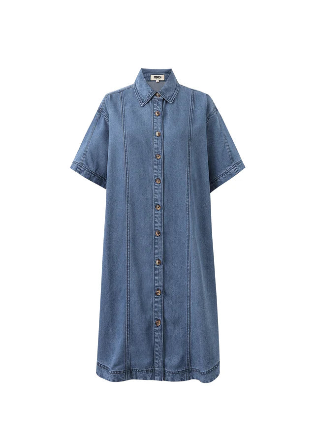 Eucalyptus Denim Dress - Blue Jean