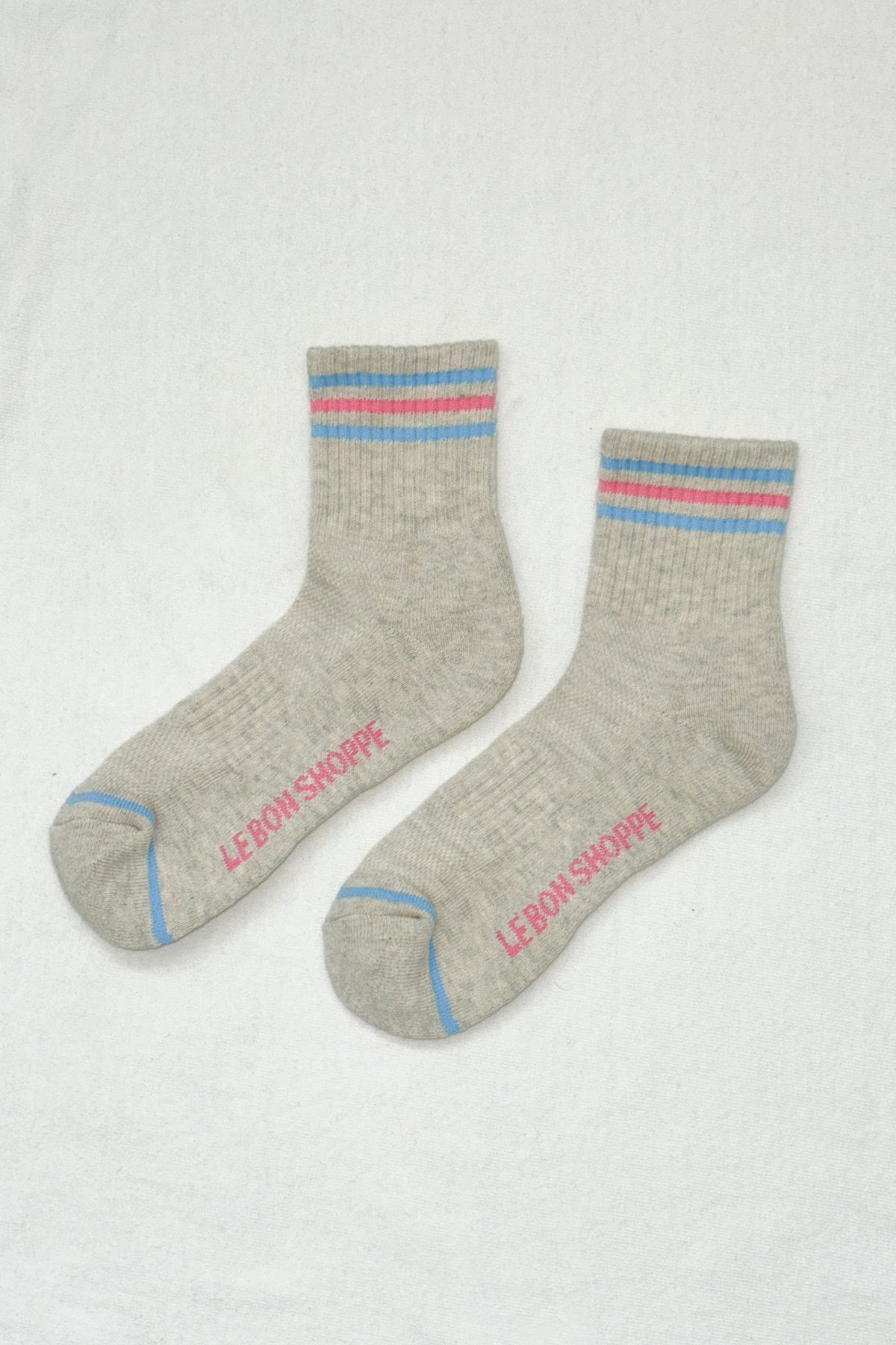 Girlfriend Socks - Bright Grey