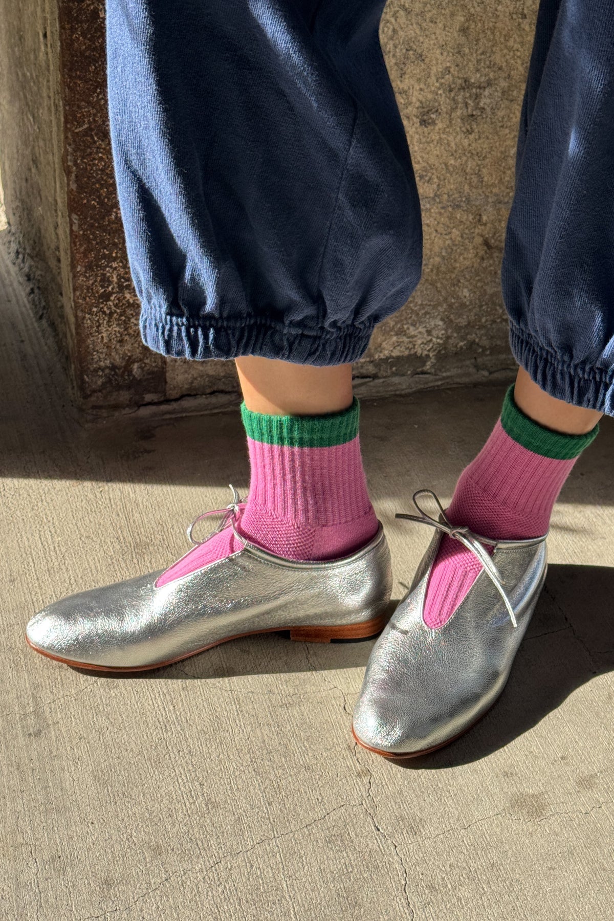 Girlfriend Socks - Rose Green