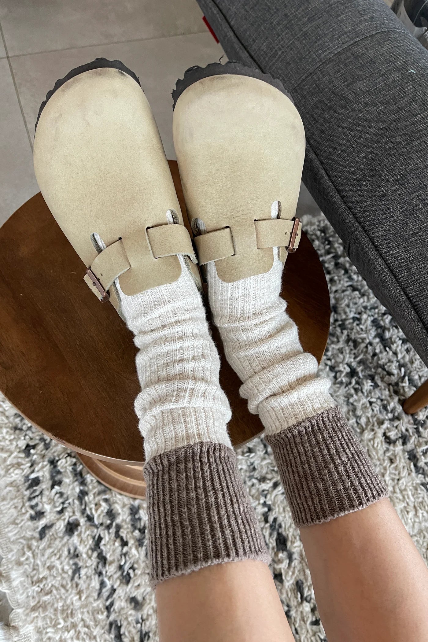 Cottage Socks - Oatmeal & Flax