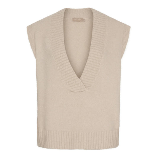 Lila Knit Vest - Beige
