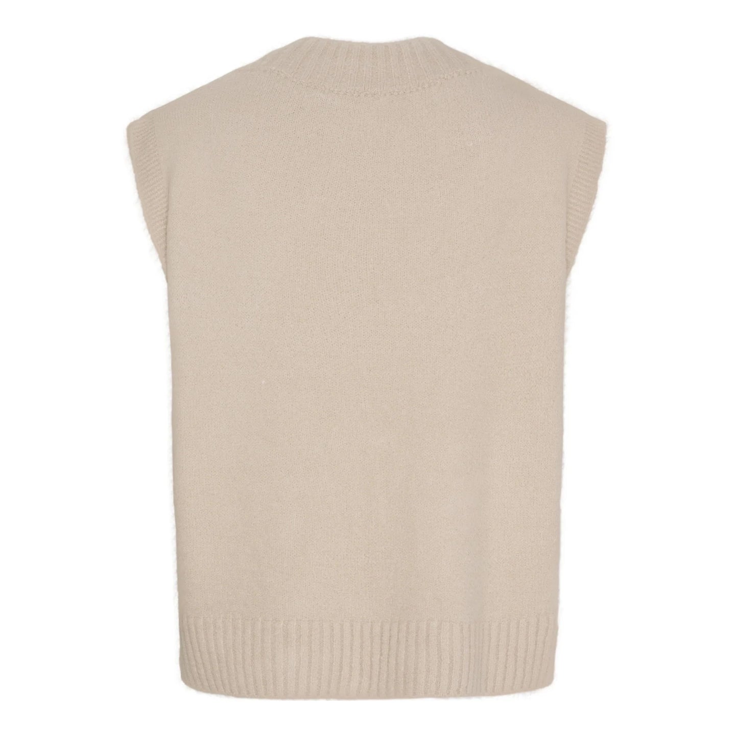 Lila Knit Vest - Beige