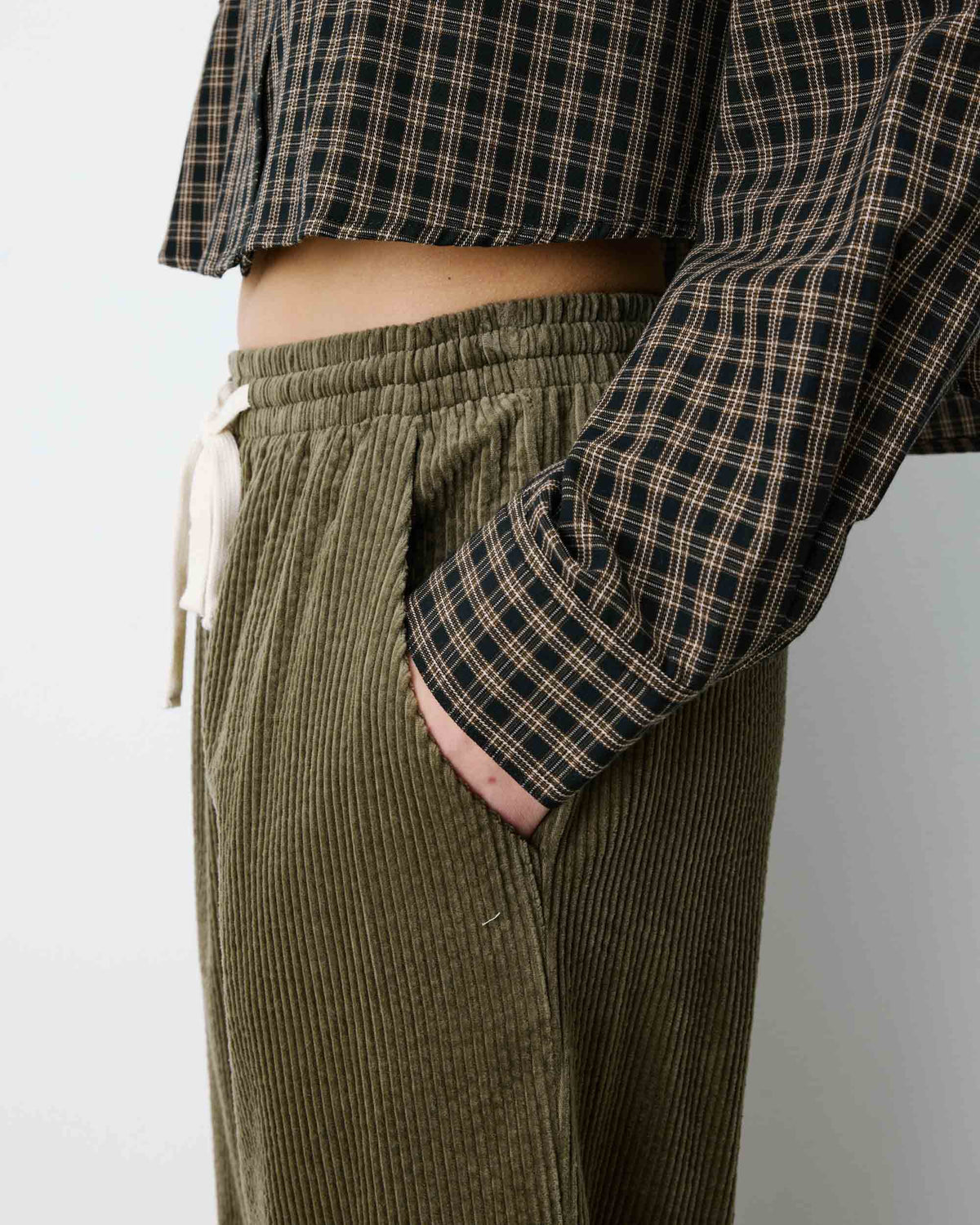 Liberty Chunky Cord Trousers - Khaki