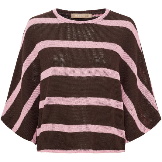 Cascade Knit - Brown / Pink