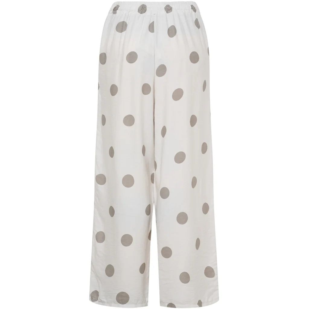 Lupin Trousers - Beige Polka Dot