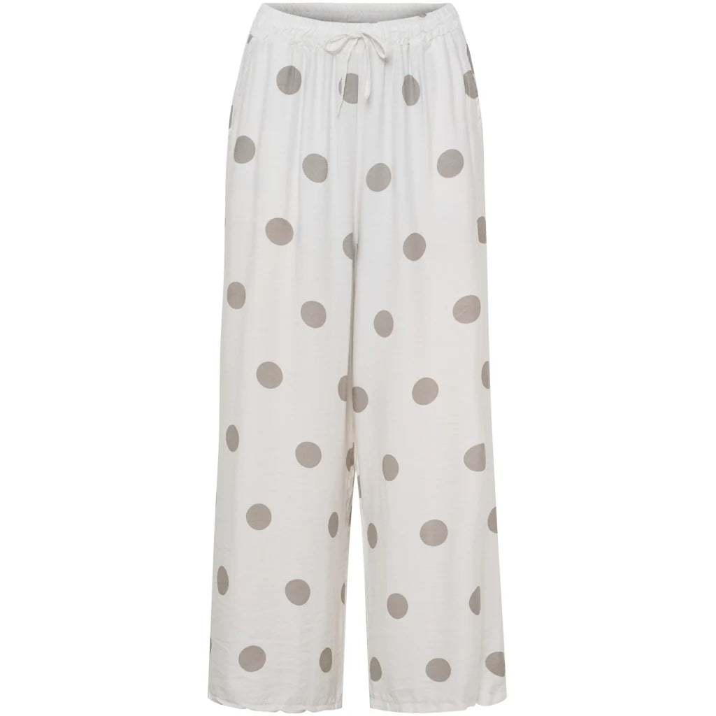 Lupin Trousers - Beige Polka Dot