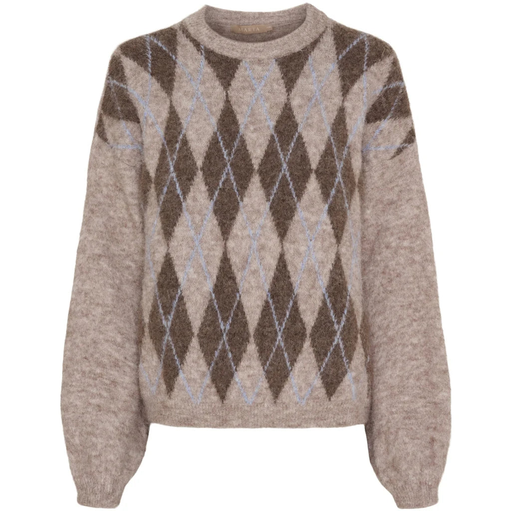Cora Knit - Beige & Blue