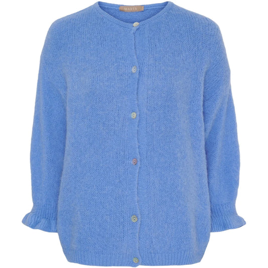 Juliana Knit Cardigan - Strong Celeste
