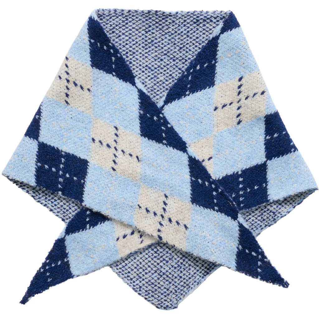 Maxi Scarf - Navy & Light Blue