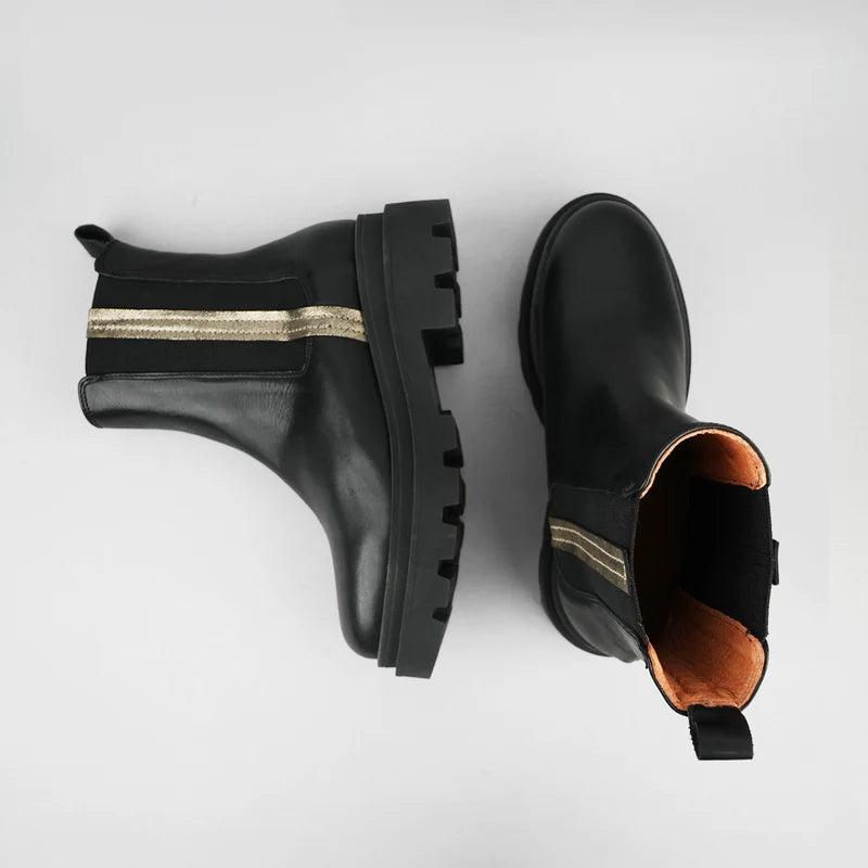 Olga Chunky Chelsea Boot - Black
