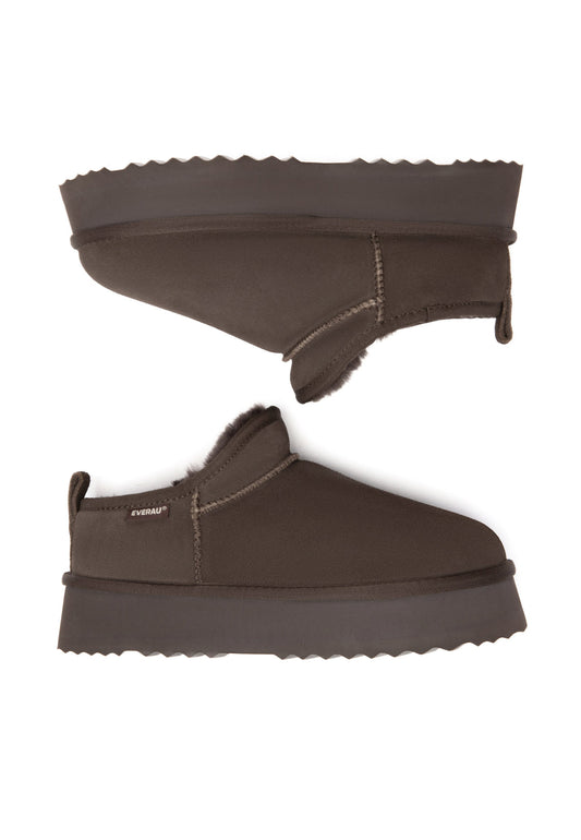 Partridge Sheepskin Boots - Chocolate