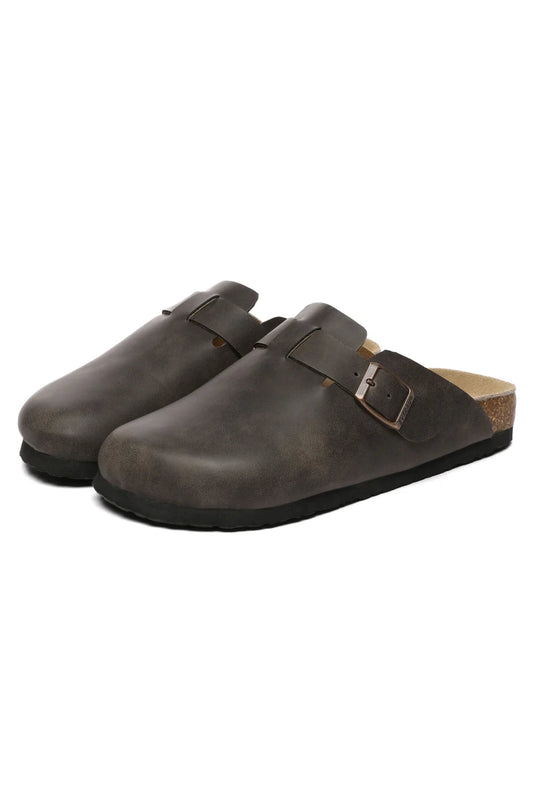 Pintail Leather Comfort Clogs - Brown Leather