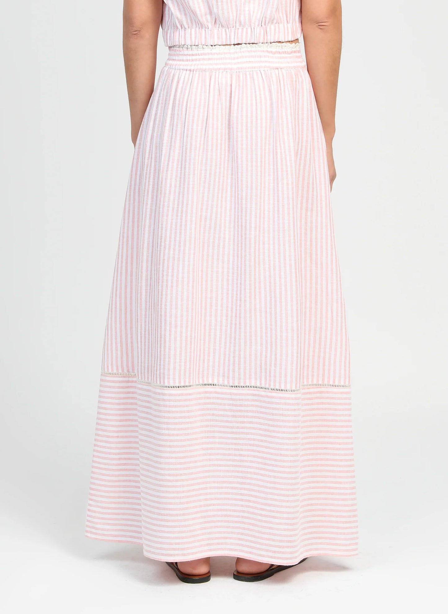 Ralyta Jupe Midi Skirt - Coral