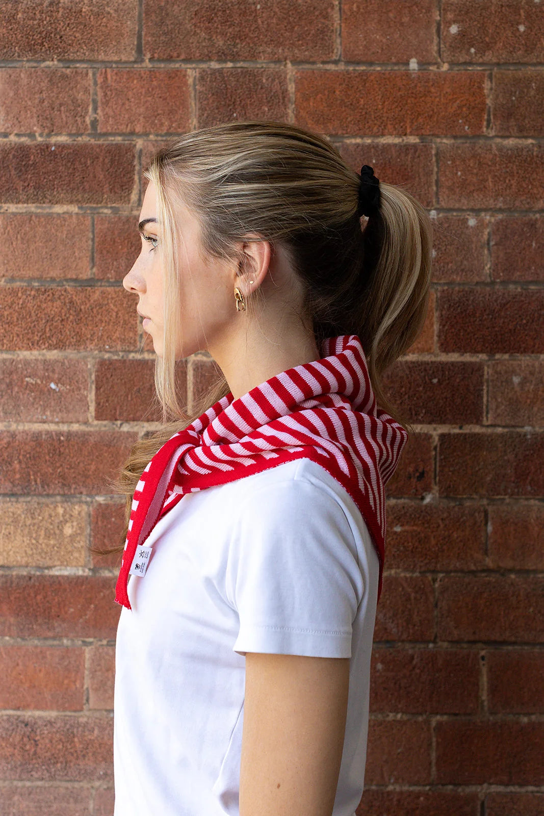 Triangle Scarf - Pink & Red