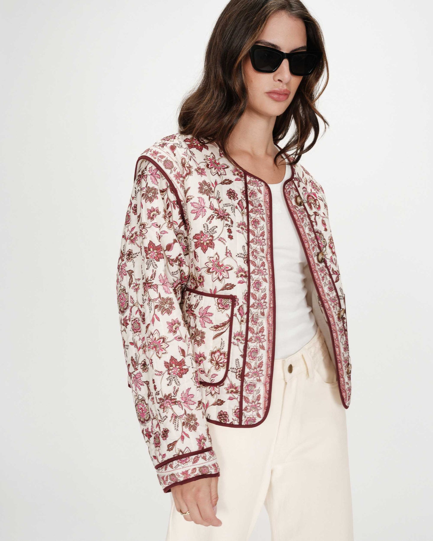Vahina Quilted Jacket - Fleur