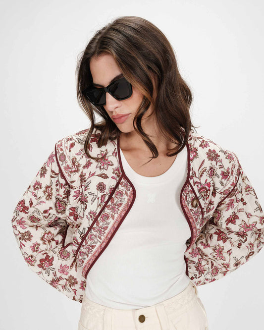 Vahina Quilted Jacket - Fleur