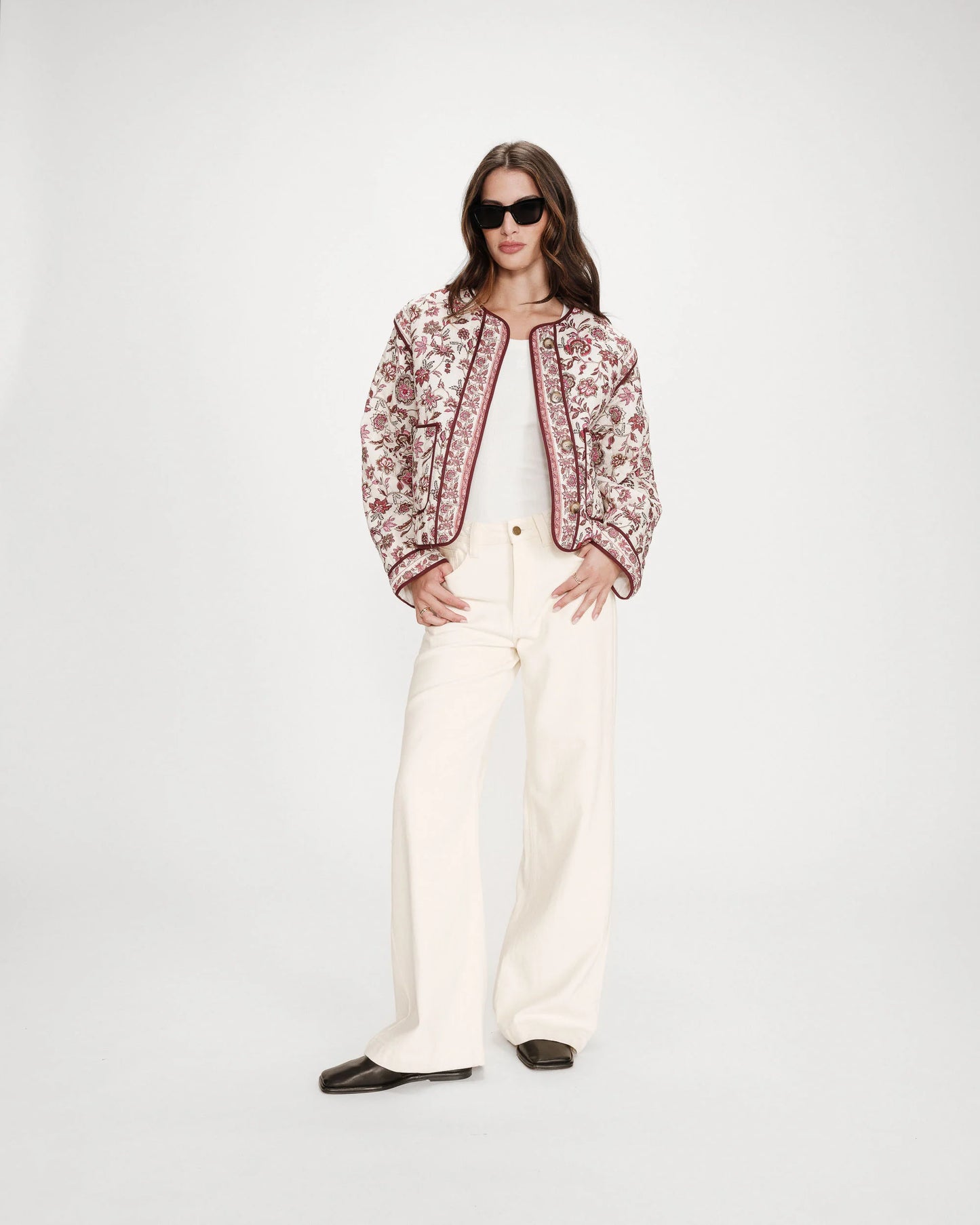 Vahina Quilted Jacket - Fleur