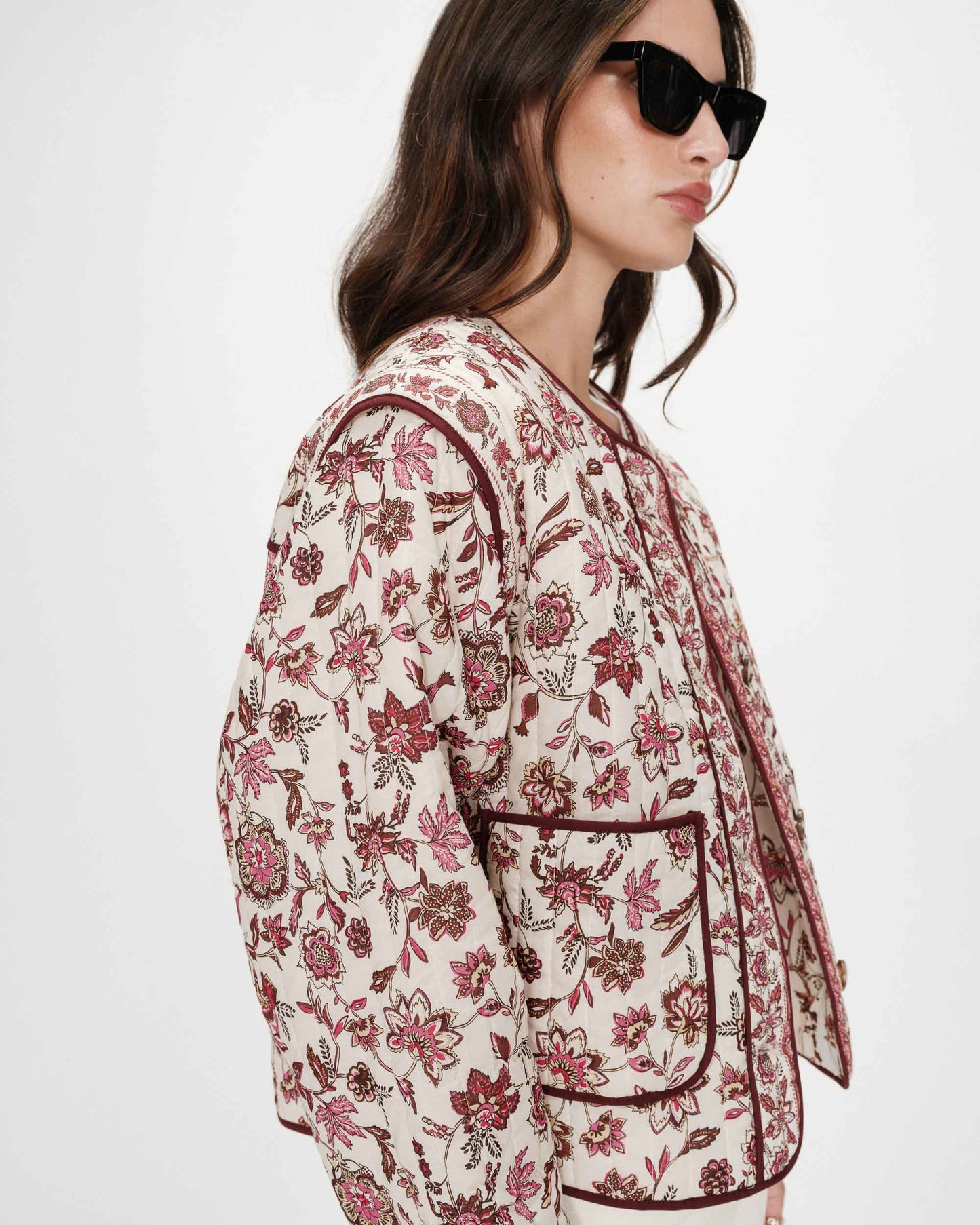 Vahina Quilted Jacket - Fleur