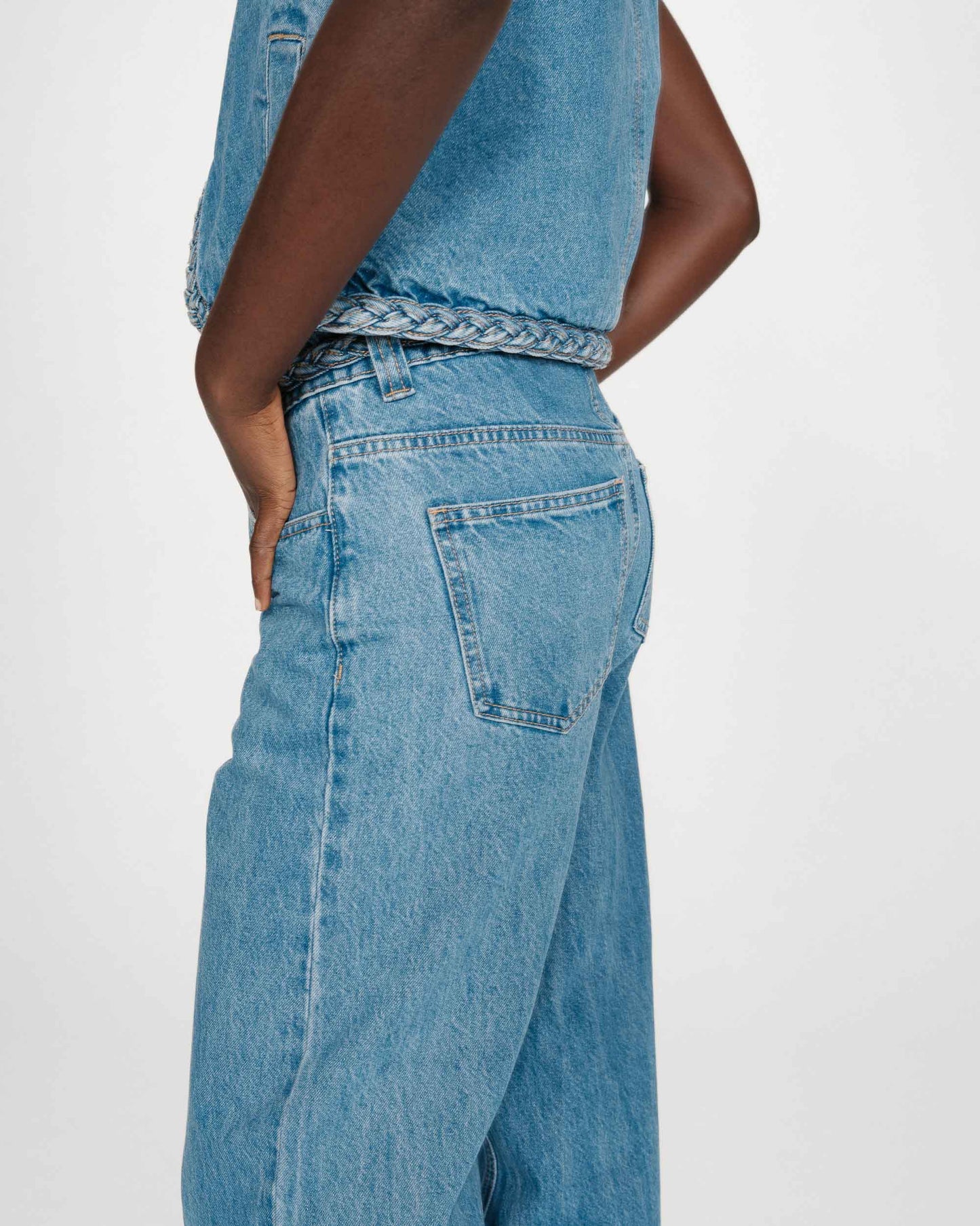Jaden Wide Leg Jeans - Light Blue