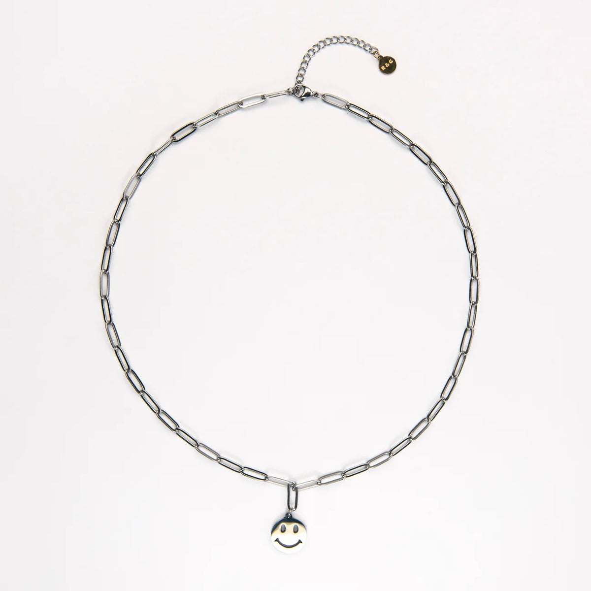 Slim Smile Silver Plated Necklace