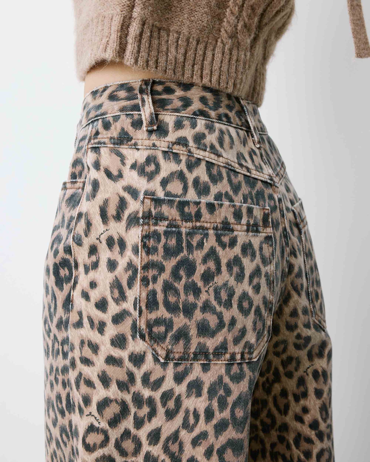 Socca Wide Trousers - Leopard