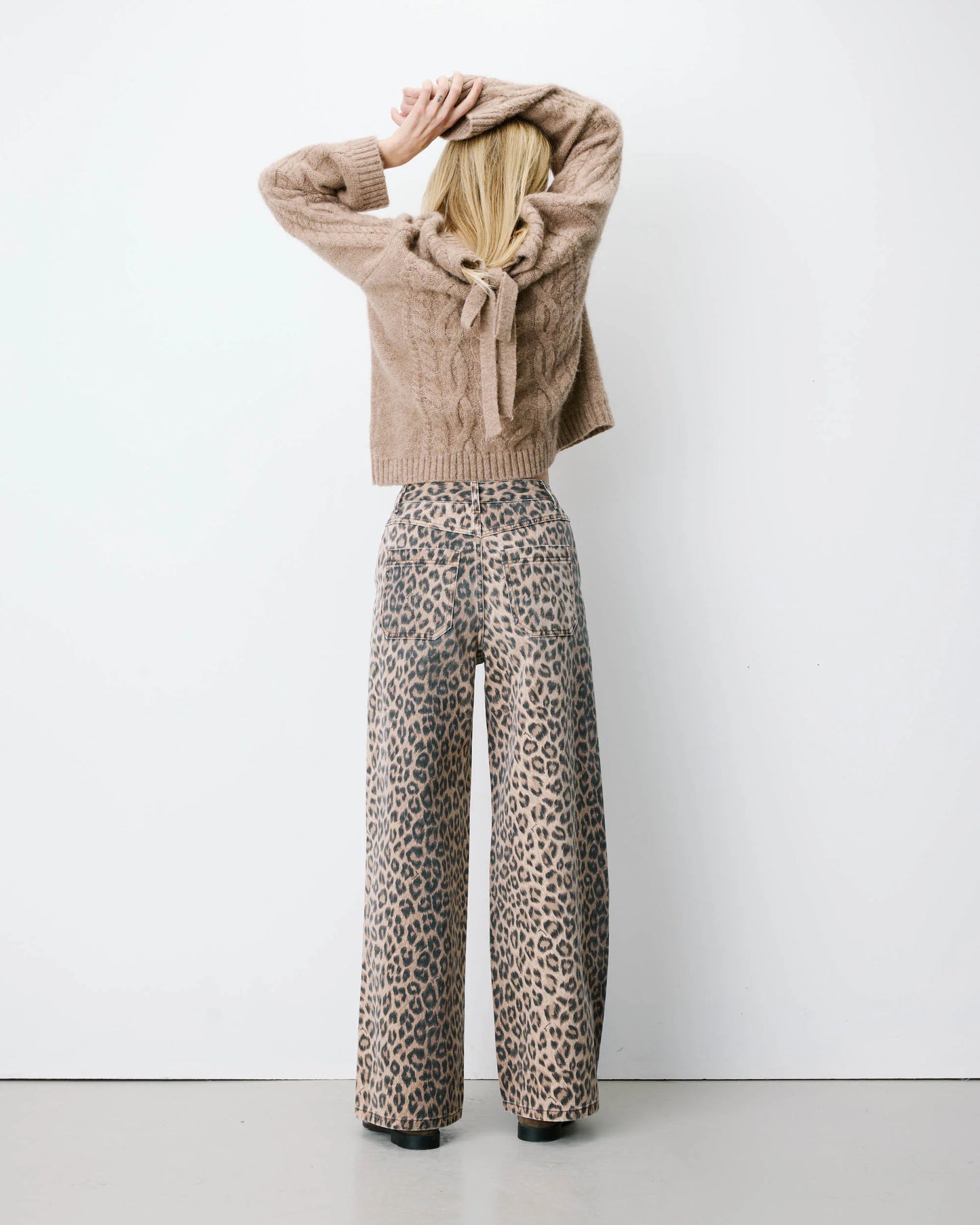 Socca Wide Trousers - Leopard