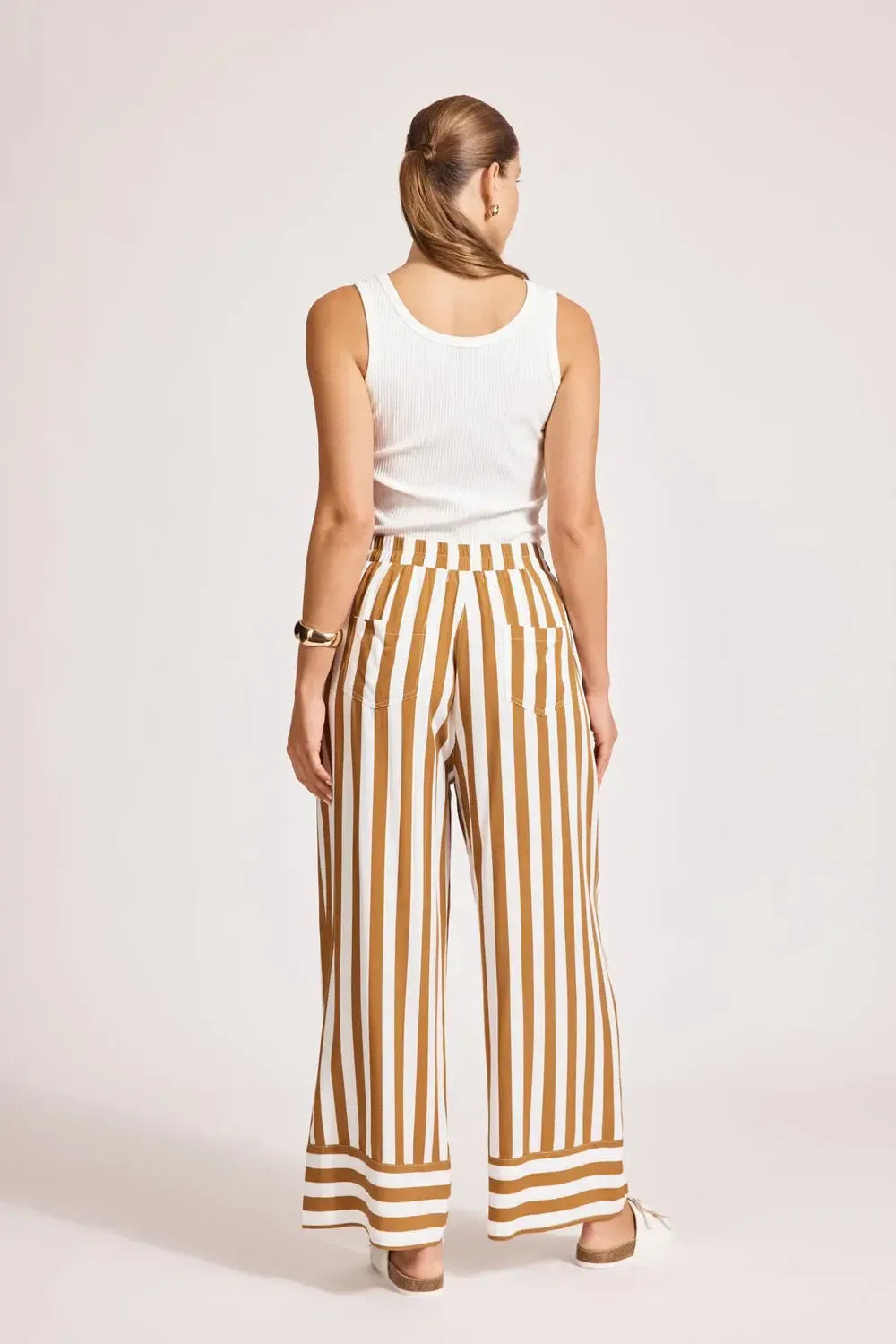 Treville Stripe Pant - Caramel