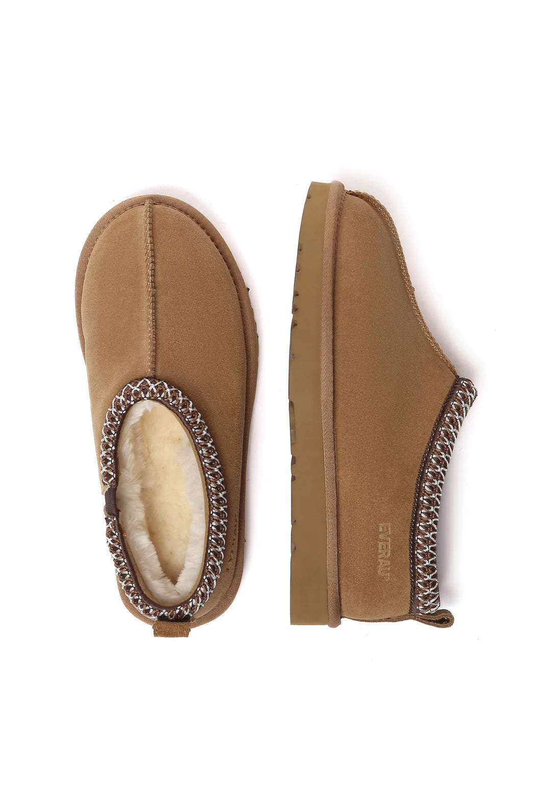 Wigeon Sheepskin Shoes - Chestnut