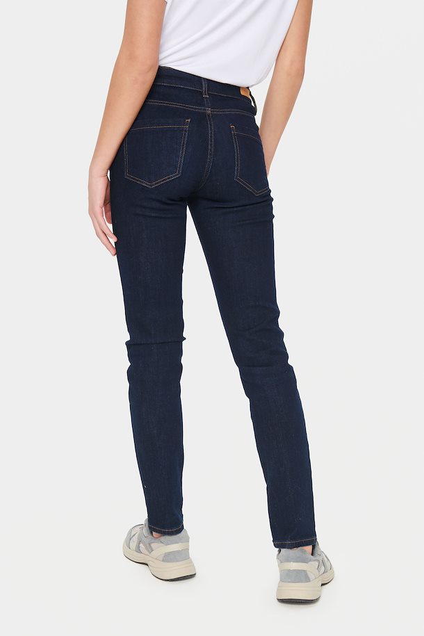 MollySZ Slim Jeans - Dark Blue Denim