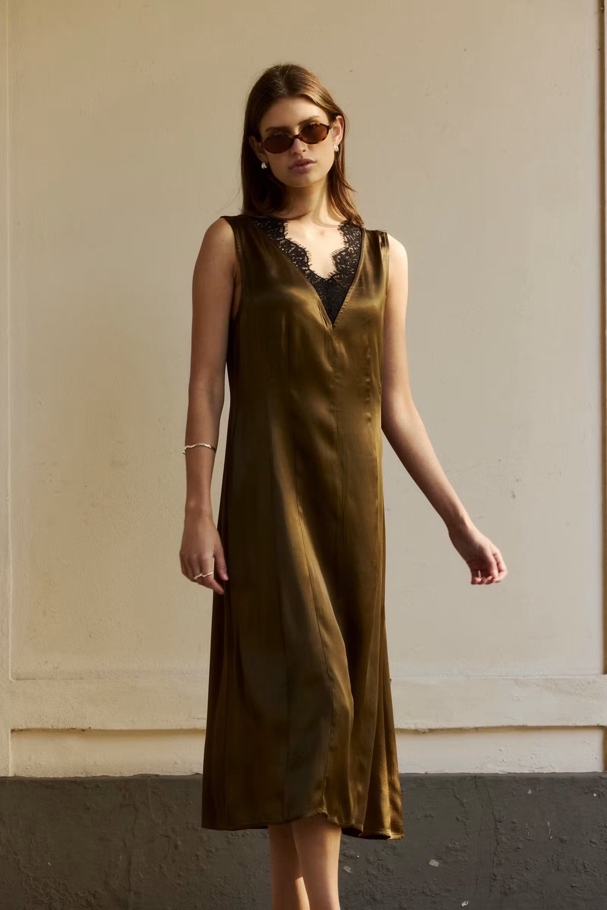 SLIrini Lace Dress - Beech
