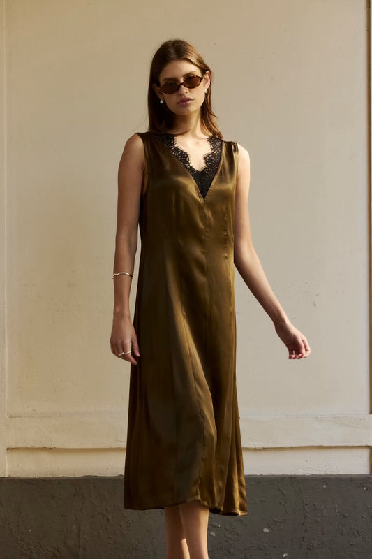 SLIrini Lace Dress - Beech