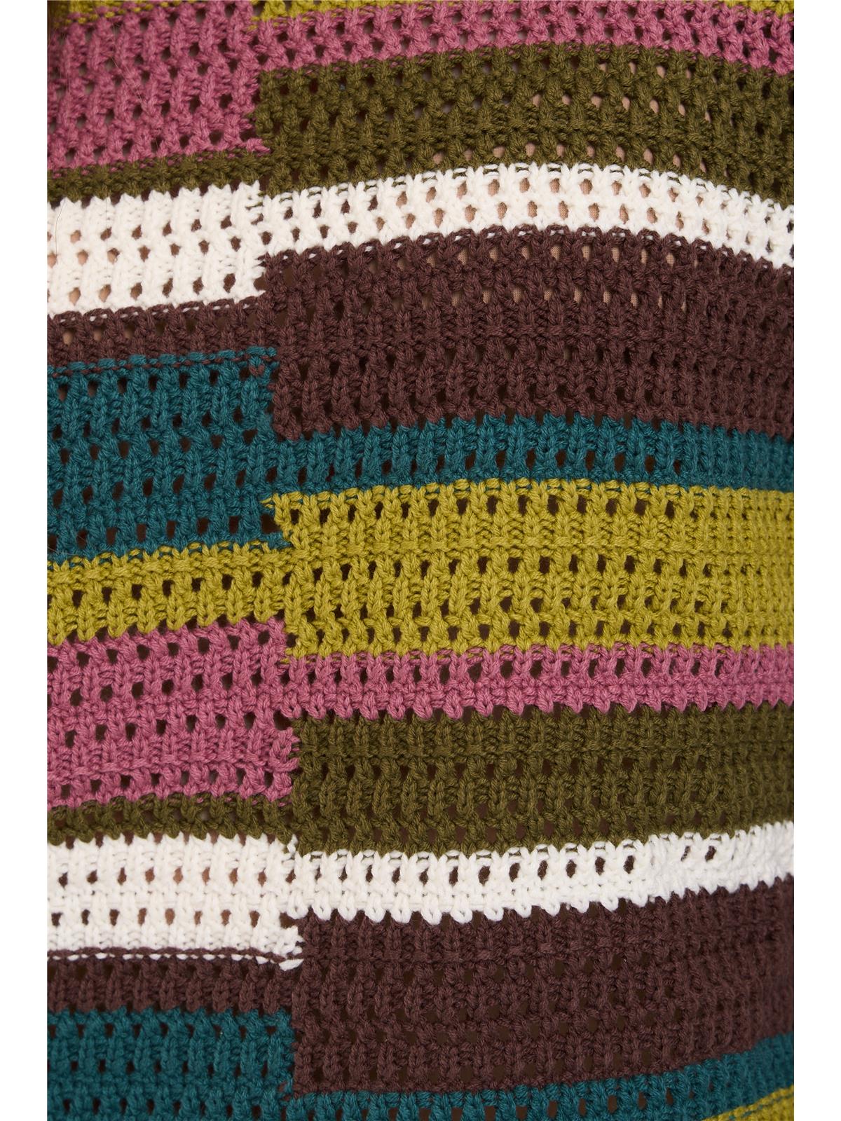 Autumn Crochet Jumper - Greens