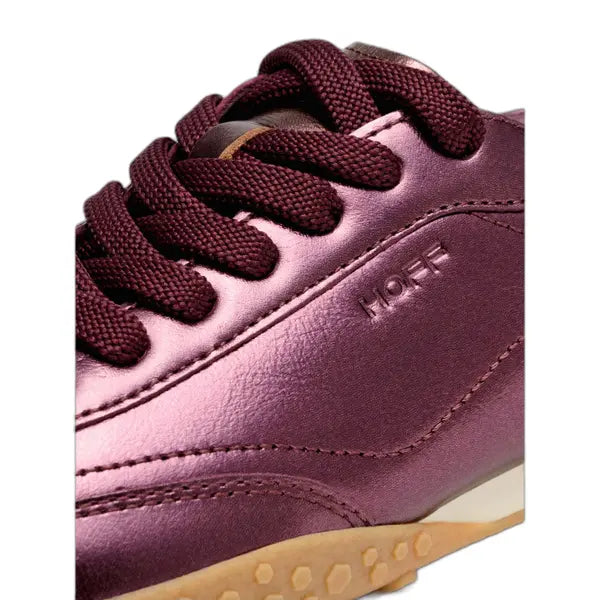 Bridge Metallics Trainers - Burgundy