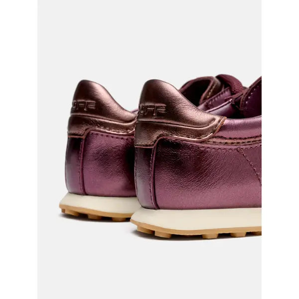 Bridge Metallics Trainers - Burgundy