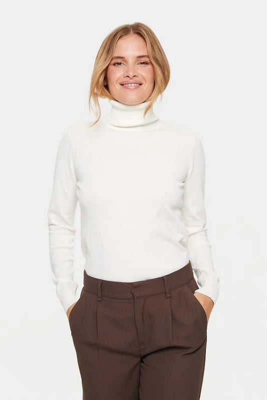 MilaSZ Rollneck Pullover - Ice