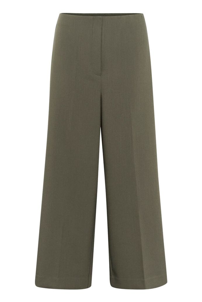 SLCorinne Wide Cropped Trousers - Grape Leaf