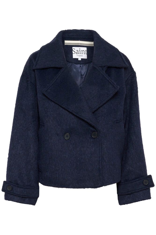 LiraSZ Short Wool Coat - Night Sky