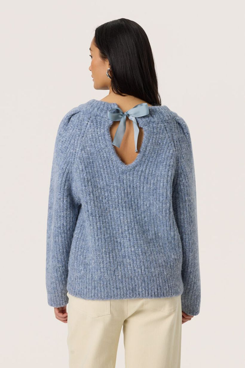 SLPleoni Pullover - Bijou Blue Melange