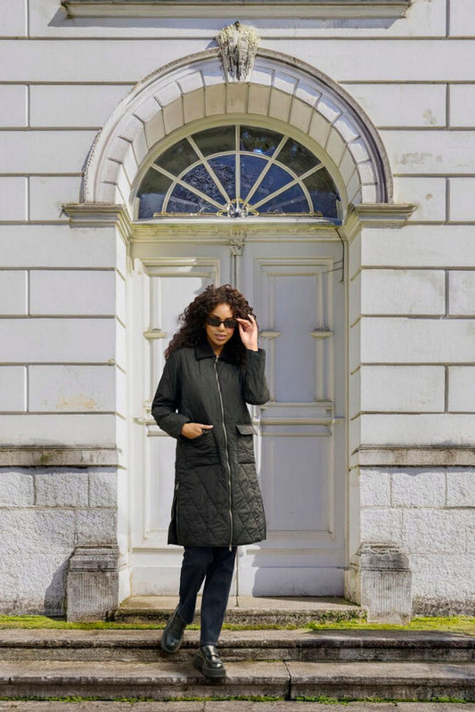KAanneli Long Jacket - Black Deep