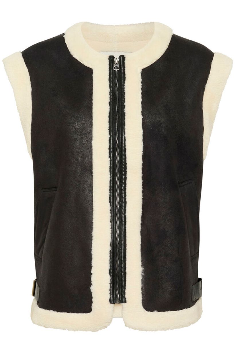 KApernille Waistcoat - Black Deep