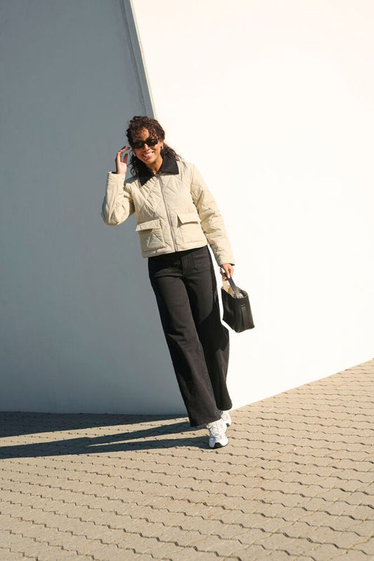 KAanneli Quilted Jacket - Feather Grey